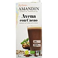 Los mejores  - Amandin 400085 - Bebida de Avena con Cacao - Paquete de 6 x 1000 ml - Total: 6000 ml